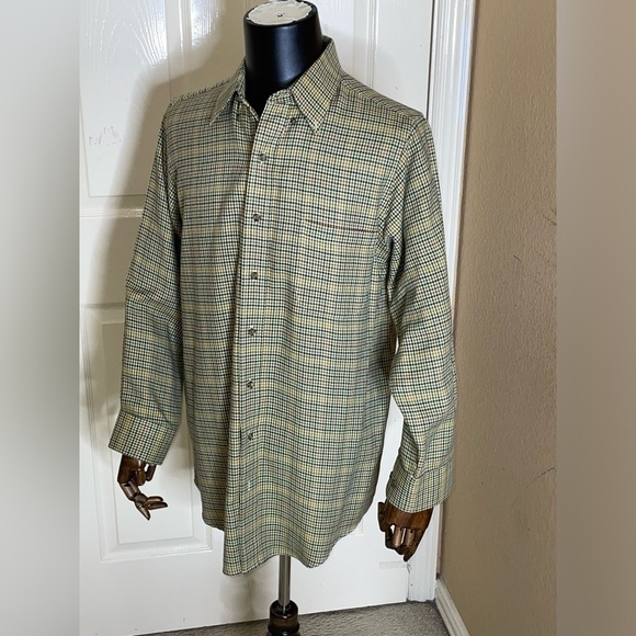 Orvis Other - Charles F. Orvis Signature Collection Cotton, Wool Blend Herringbone Plaid Large